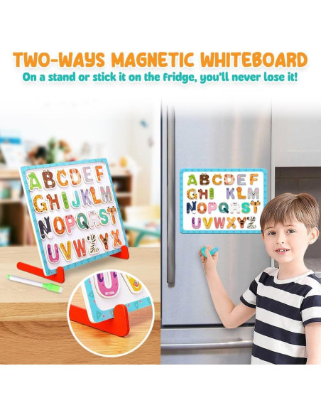 Alfabeto Magnético de Madera Comfecto - 41 Piezas Educativas