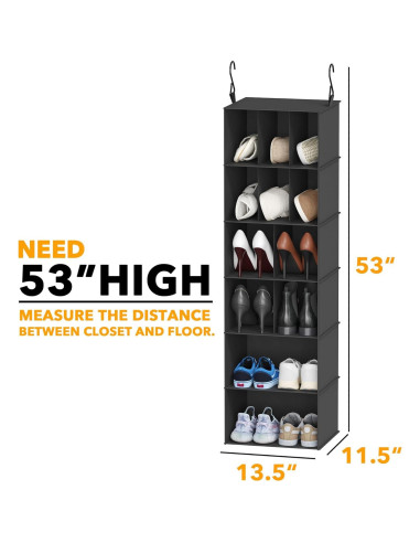 Organizador de Closet Colgante SpaceAid 2 Piezas 24 Compartimentos