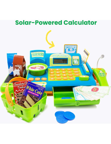 Caja Registradora de Juguete Boley 19 Piezas Interactiva