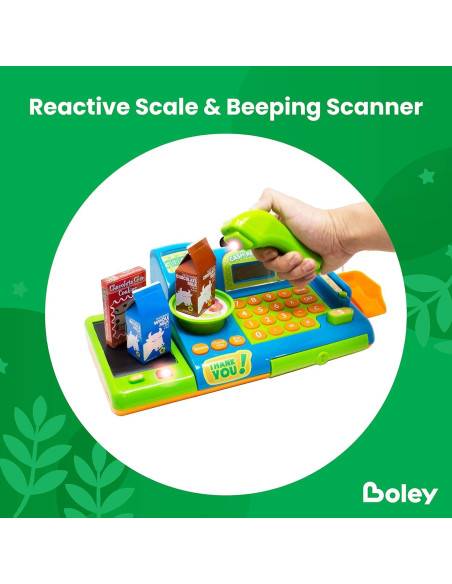 Caja Registradora de Juguete Boley 19 Piezas Interactiva