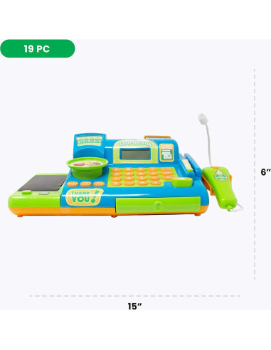 Caja Registradora de Juguete Boley 19 Piezas Interactiva