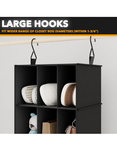 Organizador de Closet Colgante SpaceAid 2 Piezas 24 Compartimentos