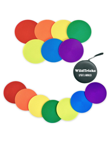 14 Pcs Marcadores de Agilidad Antideslizantes WildTracks 10 cm