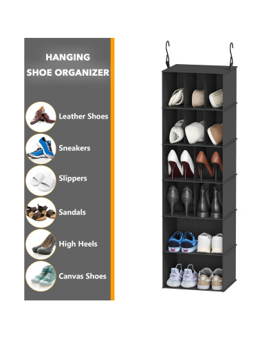Organizador de Closet Colgante SpaceAid 2 Piezas 24 Compartimentos