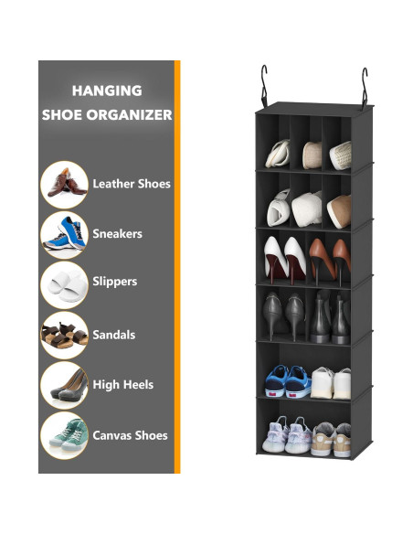 Organizador de Closet Colgante SpaceAid 2 Piezas 24 Compartimentos