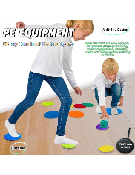 14 Pcs Marcadores de Agilidad Antideslizantes WildTracks 10 cm