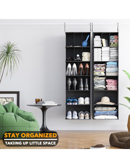 Organizador de Closet Colgante SpaceAid 2 Piezas 24 Compartimentos