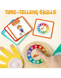 Juguete de Aprendizaje Montessori Toyssa - Matemáticas y Reloj 2