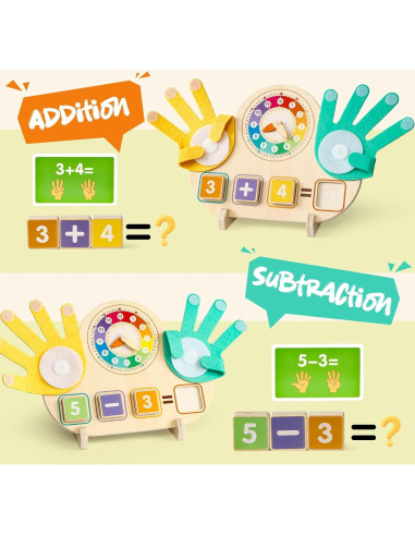 Juguete de Aprendizaje Montessori Toyssa - Matemáticas y Reloj