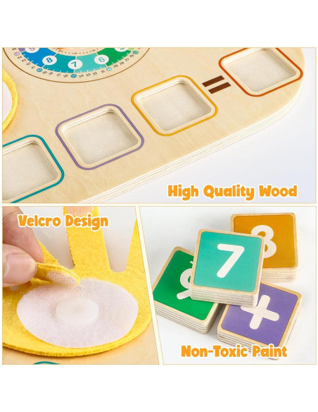 Juguete de Aprendizaje Montessori Toyssa - Matemáticas y Reloj