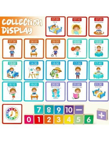 Juguete de Aprendizaje Montessori Toyssa - Matemáticas y Reloj