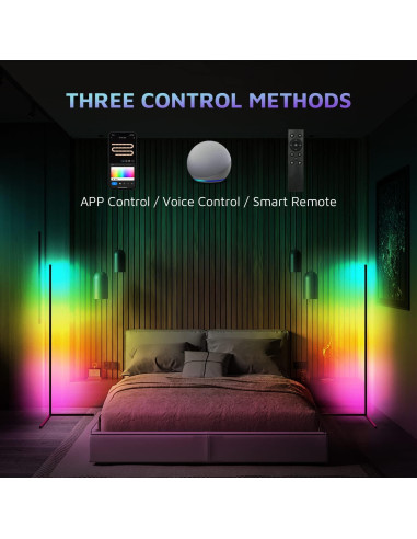 Lámpara de Esquina LED Inteligente Tacopet 155 cm RGBWW