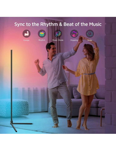 Lámpara de Esquina LED Inteligente Tacopet 155 cm RGBWW