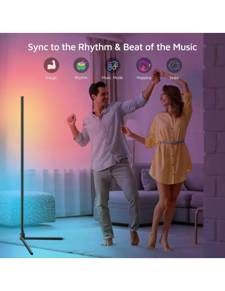 Lámpara de Esquina LED Inteligente Tacopet 155 cm RGBWW