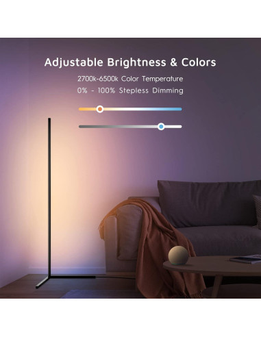 Lámpara de Esquina LED Inteligente Tacopet 155 cm RGBWW