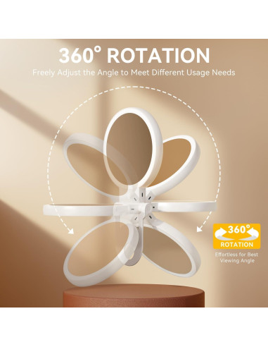 Espejo de Aumento Auxmir 1X/30X con Luz LED Ajustable