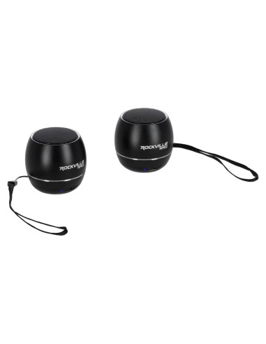 Altavoces Bluetooth Portátiles Rockville RPB3-Negro 5W TWS
