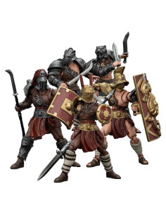 Figuras de Acción JOYTOY Gladiador Romano 1/18 Paquete de 5
