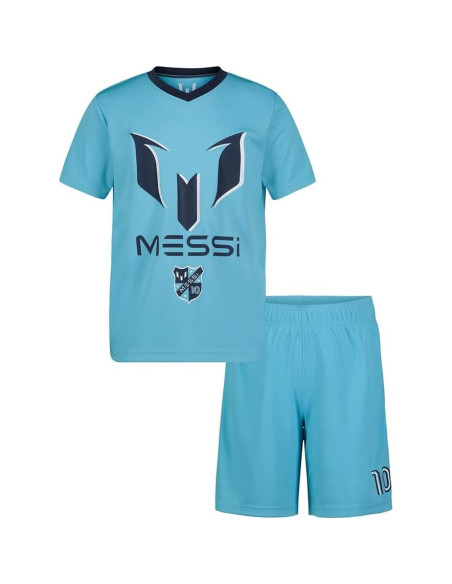 Conjunto de 2 Piezas Messi Juvenil Camiseta y Pantalones Cortos