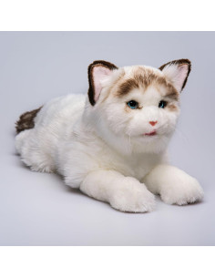 Gato de Peluche Interactivo FLUFFYFUN 35.5cm Blanco 2