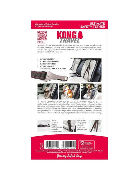 Cinturón de Seguridad para Perros KONG Ultimate Tether