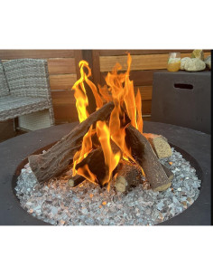 Registros de Cerámica para Chimenea Uniflasy 10 Piezas 19.6-37.1 cm 2