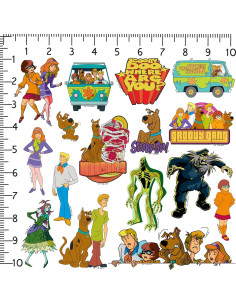 Calcomanías Scooby-Doo - Paquete de 50 Vinilo Premium 2