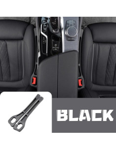 Organizador de Espacio entre Asientos de Coche Genérico 2PCS Negro 2