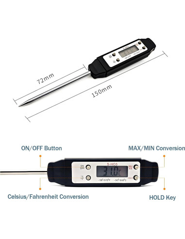 Termómetro Digital de Carne Ausenzup - Precisión Alta 300C