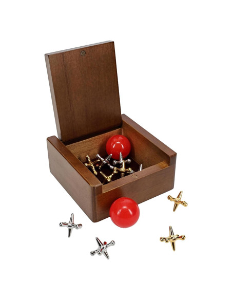 Juego de Jacks de Metal WE Games - Set Clásico con 2 Pelotas Juego de Jacks de Metal WE Games - Set Clásico con 2 Pelotas