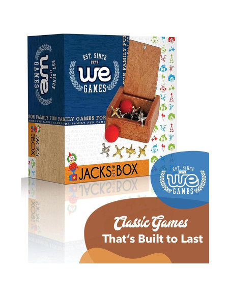 Juego de Jacks de Metal WE Games - Set Clásico con 2 Pelotas Juego de Jacks de Metal WE Games - Set Clásico con 2 Pelotas