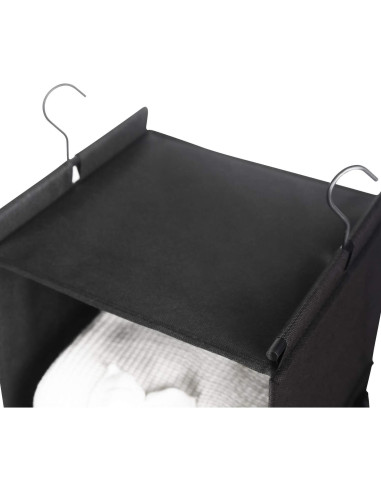 Organizador de Closet Colgante MAX Houser 4 Estantes Negro