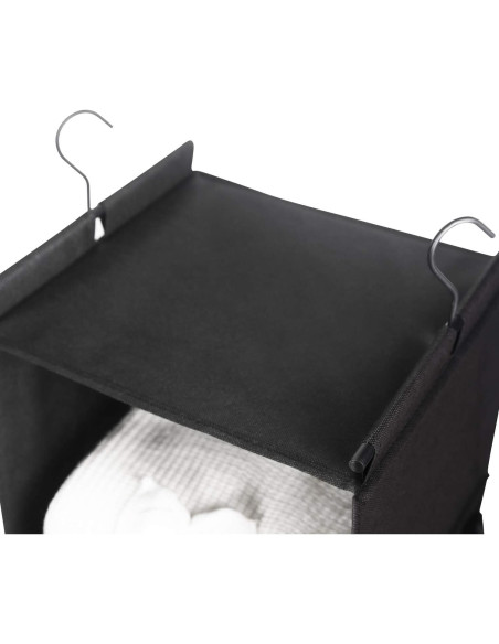 Organizador de Closet Colgante MAX Houser 4 Estantes Negro