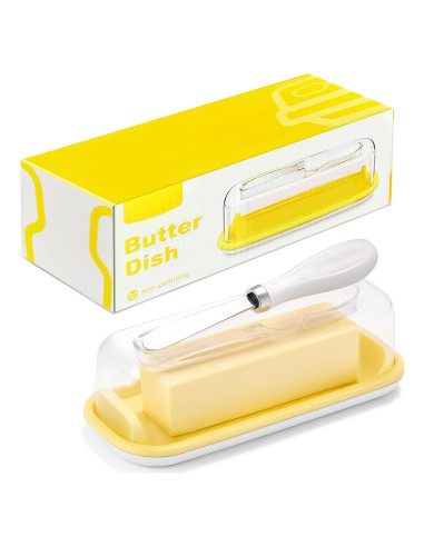 Plato para Mantequilla con Tapa y Cuchillo Arimagroup 19 cm