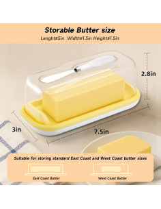 Plato para Mantequilla con Tapa y Cuchillo Arimagroup 19 cm 2