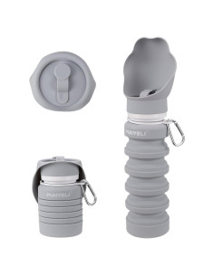 Botella de Agua Plegable para Perros MAIYELI 550ml Silicona