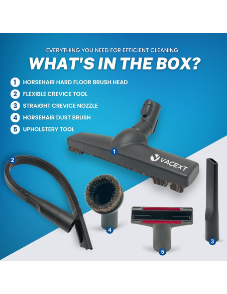 Accesorios de Aspiradora VACEXT para Miele C1 C2 C3 - 5 Piezas