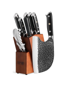 Juego de cuchillos de cocina 9 piezas XCHIEF PRO con bloque