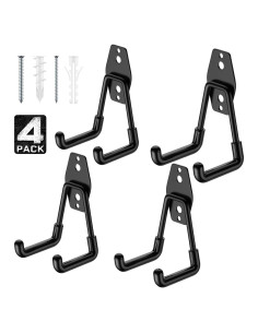 Ganchos de Pared de Acero Cpais para Herramientas - 4 Piezas