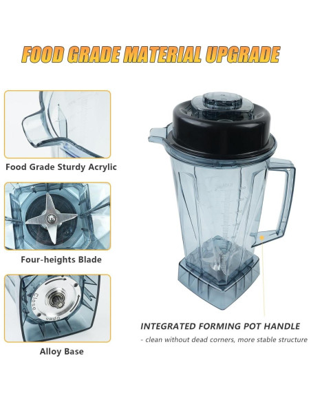 Jarra de Licuadora Vitamix 64oz Ecopandy con Tamper y Accesorios