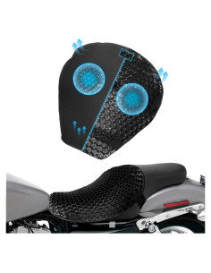 Cojín de Asiento de Gel TrekBliss para Motocicleta 28x25cm