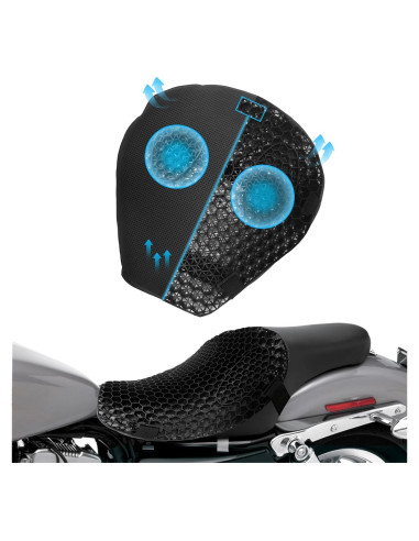 Cojín de Asiento de Gel TrekBliss para Motocicleta 28x25cm
