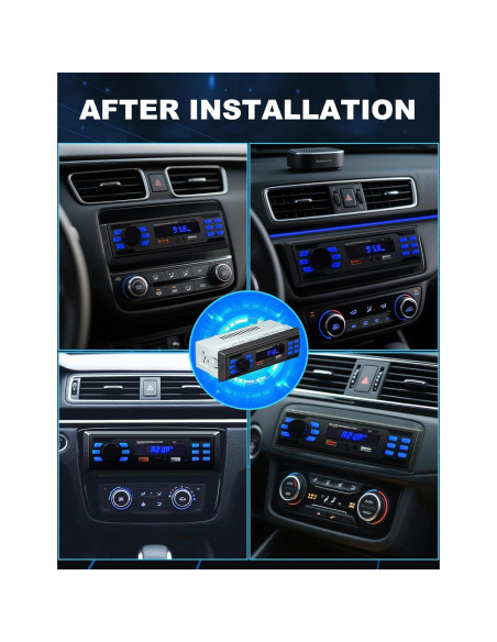 Estéreo de Coche Bluetooth Norhom 1 DIN FM USB AUX 388g