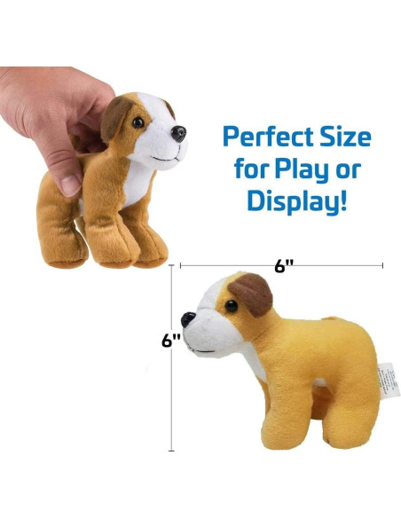 Set de 24 Juguetes de Peluche de Perro Suave - Bottles N Bags Set de 24 Juguetes de Peluche de Perro Suave - Bottles N Bags