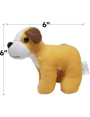 Set de 24 Juguetes de Peluche de Perro Suave - Bottles N Bags
