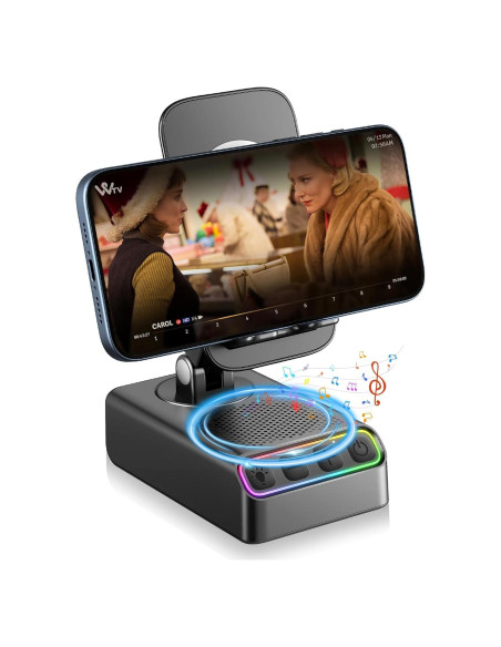 Soporte Ajustable con Altavoz Bluetooth Hupoaf 2600mAh