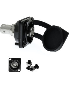 Conector BNC D-Type 50 Ohm Hembra a Hembra YiKaiEn 2