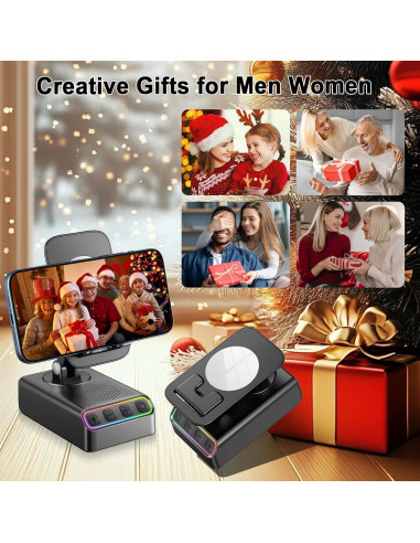 Soporte Ajustable con Altavoz Bluetooth Hupoaf 2600mAh