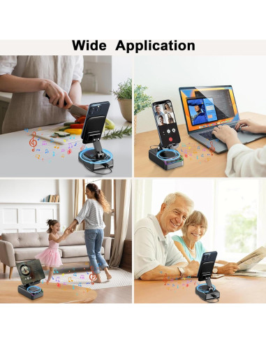 Soporte Ajustable con Altavoz Bluetooth Hupoaf 2600mAh