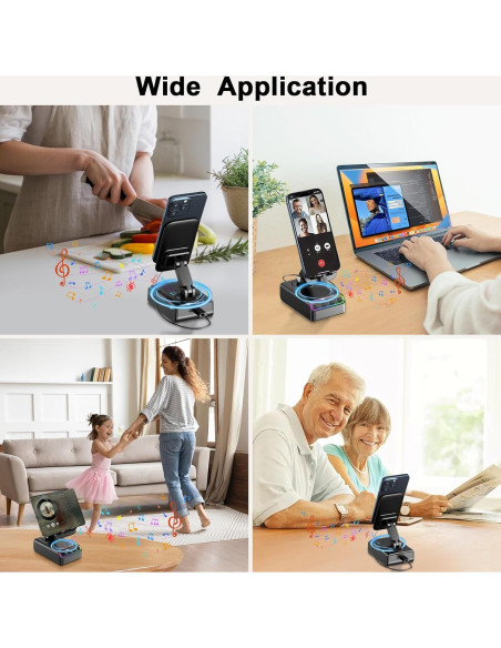 Soporte Ajustable con Altavoz Bluetooth Hupoaf 2600mAh